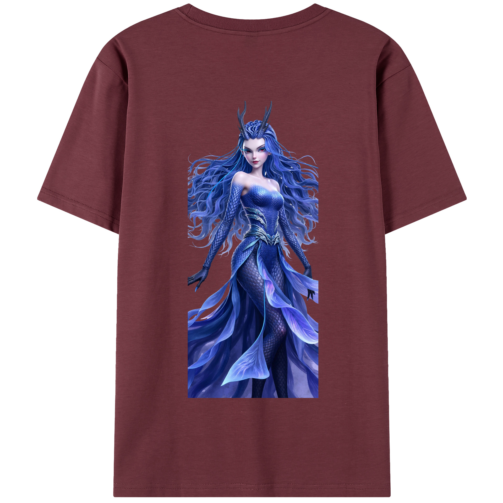 （画像用） Ne Zha 2 ナタ 魔童の大暴れ 綿100％半袖Tシャツ（背面プリント）